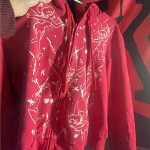 Disney pink zip up jacket Tinker Bell